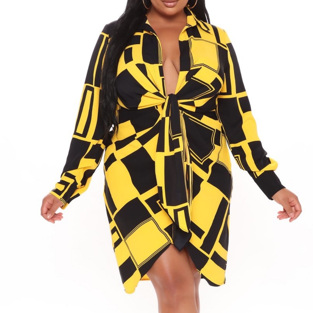 Fashion Nova Shirt Dress NWT